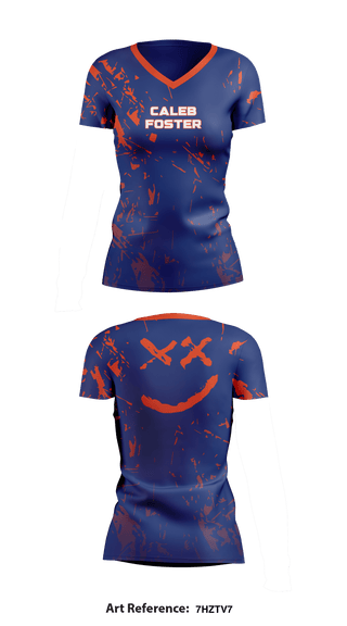 Women's Short Sleeve Vneck Shirt, Caleb Foster, , Teamtime, Team time, sublimation, custom sports apparel, team uniforms, spirit wear, spiritwear, sports uniforms, custom shirts, team store, custom team store, fundraiser sports, apparel fundraiser