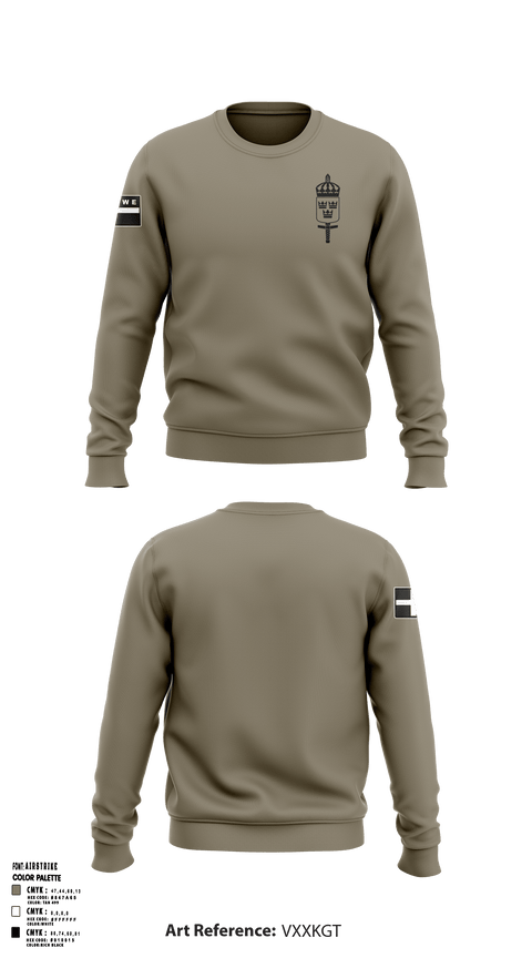 Crew Neck Sweatshirt, , Army, Teamtime, Team time, sublimation, custom sports apparel, team uniforms, spirit wear, spiritwear, sports uniforms, custom shirts, team store, custom team store, fundraiser sports, apparel fundraiser