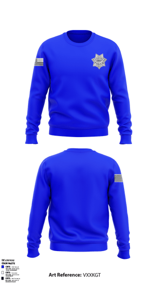 Crew Neck Sweatshirt, , Police, Teamtime, Team time, sublimation, custom sports apparel, team uniforms, spirit wear, spiritwear, sports uniforms, custom shirts, team store, custom team store, fundraiser sports, apparel fundraiser