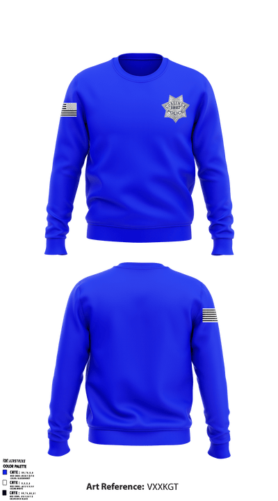 Coalinga PD 25398920 Crew Neck Sweatshirt - 1