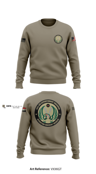 Crew Neck Sweatshirt, 443 AES, Air Force, Teamtime, Team time, sublimation, custom sports apparel, team uniforms, spirit wear, spiritwear, sports uniforms, custom shirts, team store, custom team store, fundraiser sports, apparel fundraiser
