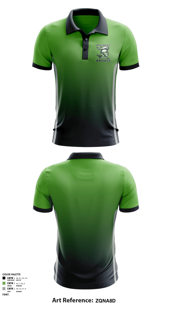 Short Sleeve Performance Polo, Northwest Knights, Football, Teamtime, Team time, sublimation, custom sports apparel, team uniforms, spirit wear, spiritwear, sports uniforms, custom shirts, team store, custom team store, fundraiser sports, apparel fundraiser