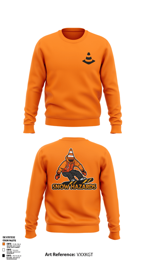 Crew Neck Sweatshirt, Hazardous, , Teamtime, Team time, sublimation, custom sports apparel, team uniforms, spirit wear, spiritwear, sports uniforms, custom shirts, team store, custom team store, fundraiser sports, apparel fundraiser