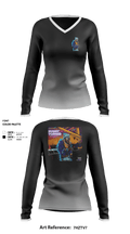 Cuddy Beezy 18901085 Women's Long Sleeve V-neck Shirt - 1