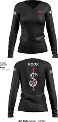 Rook 25414745 Women's Long Sleeve V-neck Shirt - 1