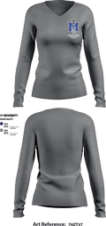 iMater Knights 12068030 Women's Long Sleeve V-neck Shirt - 2