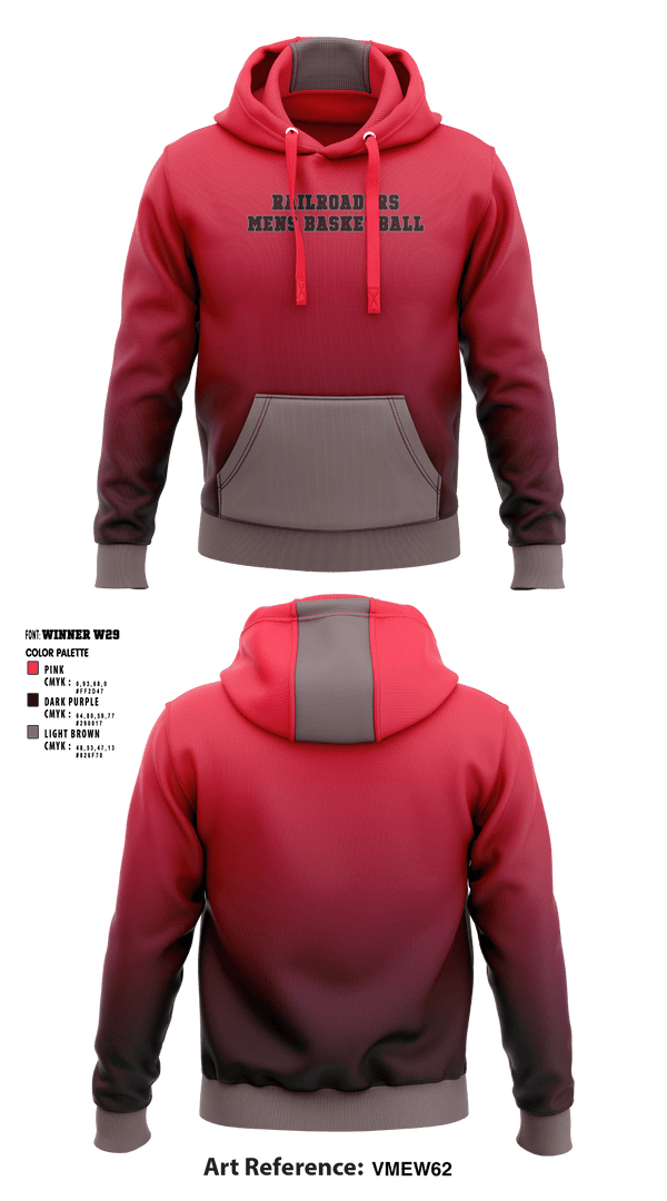 Hoodie, Railroaders, Men's Basketball, Teamtime, Team time, sublimation, custom sports apparel, team uniforms, spirit wear, spiritwear, sports uniforms, custom shirts, team store, custom team store, fundraiser sports, apparel fundraiser