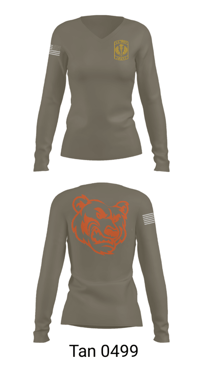 Trevor G. Browne 7825147 Women's Long Sleeve V-neck Shirt - 40