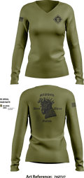 541st CEC-A 28153419 Women's Long Sleeve V-neck Shirt - 1