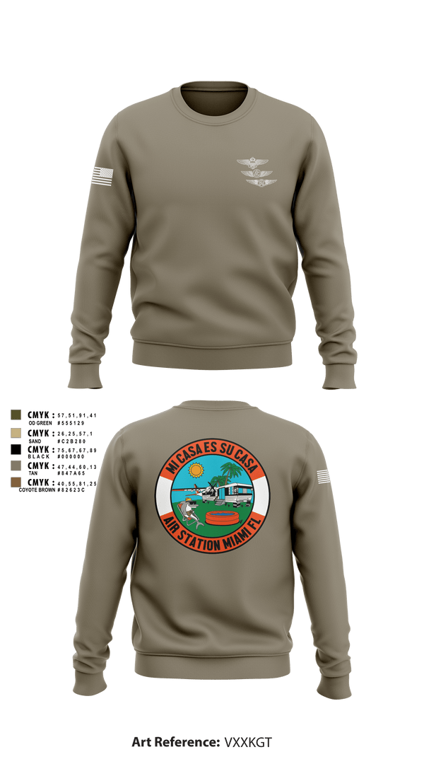 Crew Neck Sweatshirt, , Coast Guard, Teamtime, Team time, sublimation, custom sports apparel, team uniforms, spirit wear, spiritwear, sports uniforms, custom shirts, team store, custom team store, fundraiser sports, apparel fundraiser
