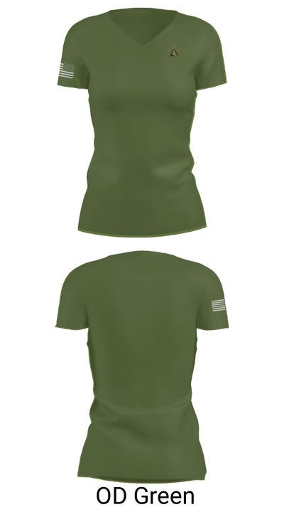 B Co 2-1 SFG(A) 83464098 Women's Short Sleeve V-neck Shirt - 28