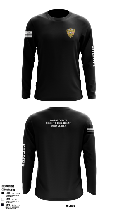 Monroe County Work Center 21417858 Long Sleeve Performance Shirt - 4