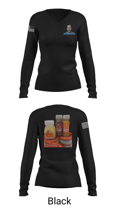 ALPHA BATTERY 2-116 FAR 52826459 Women's Long Sleeve V-neck Shirt - 39