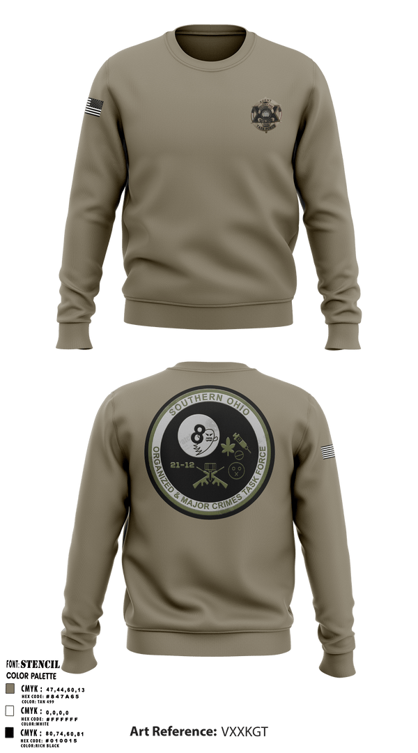 Crew Neck Sweatshirt, , Police, Teamtime, Team time, sublimation, custom sports apparel, team uniforms, spirit wear, spiritwear, sports uniforms, custom shirts, team store, custom team store, fundraiser sports, apparel fundraiser