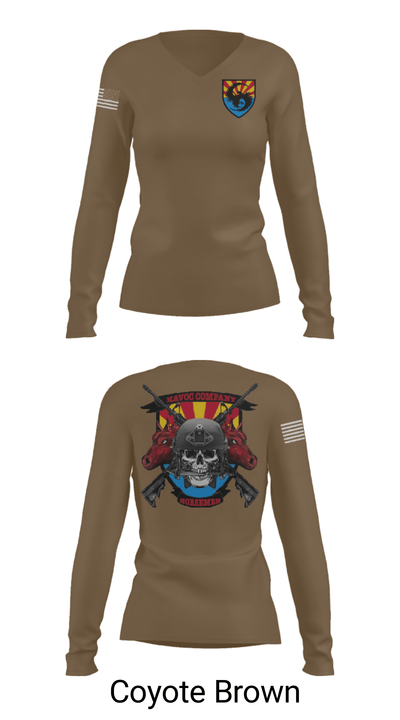 Student Holds Co. 51086881 Women's Long Sleeve V-neck Shirt - 38