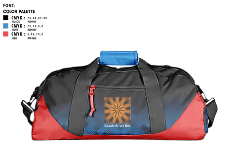 Duffle Bag, Kamlesh Art Hut, , Teamtime, Team time, sublimation, custom sports apparel, team uniforms, spirit wear, spiritwear, sports uniforms, custom shirts, team store, custom team store, fundraiser sports, apparel fundraiser