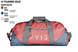 Duffle Bag, FYIS Clothing, , Teamtime, Team time, sublimation, custom sports apparel, team uniforms, spirit wear, spiritwear, sports uniforms, custom shirts, team store, custom team store, fundraiser sports, apparel fundraiser