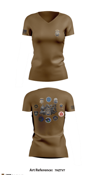 Women's Short Sleeve Vneck Shirt, Carnage Co 2-108IN, National Guard, Teamtime, Team time, sublimation, custom sports apparel, team uniforms, spirit wear, spiritwear, sports uniforms, custom shirts, team store, custom team store, fundraiser sports, apparel fundraiser