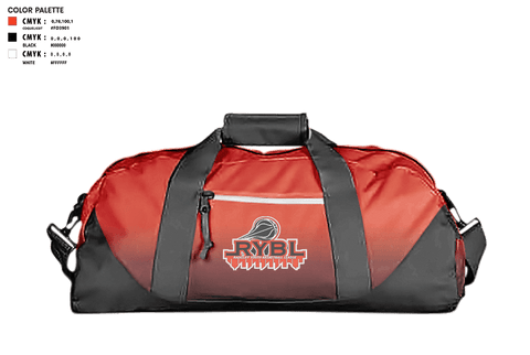 Duffle Bag, Radcliff Youth Basketball League, Men's Basketball, Teamtime, Team time, sublimation, custom sports apparel, team uniforms, spirit wear, spiritwear, sports uniforms, custom shirts, team store, custom team store, fundraiser sports, apparel fundraiser
