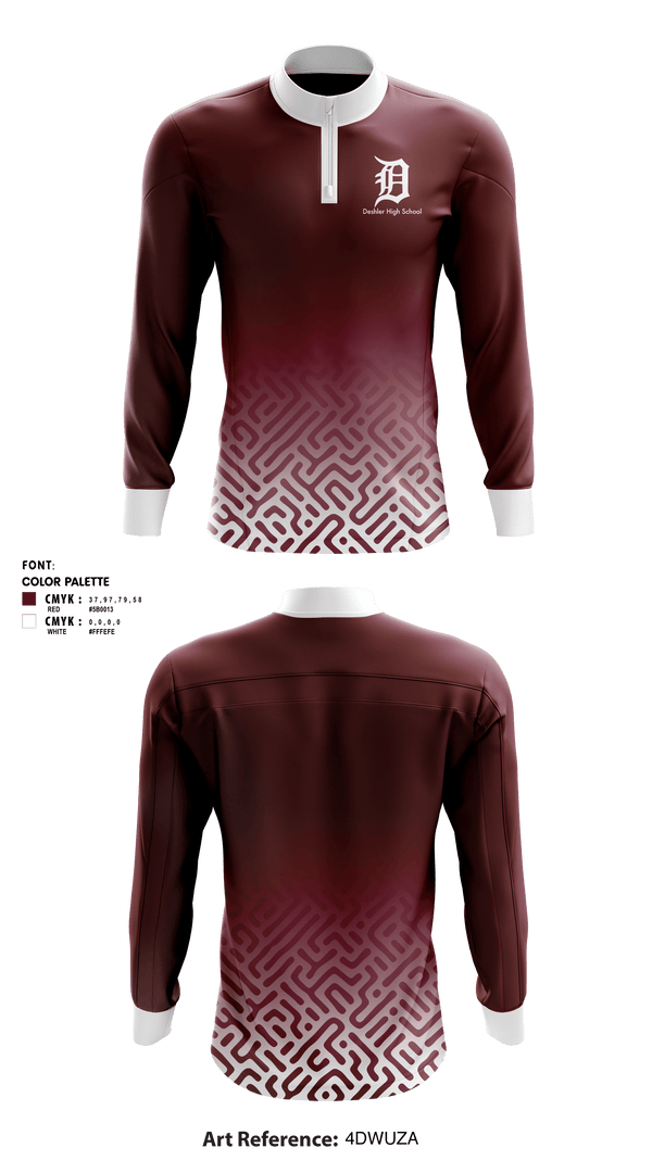 Quarter Zip Jacket, Deshler High School, Spirit Store, Teamtime, Team time, sublimation, custom sports apparel, team uniforms, spirit wear, spiritwear, sports uniforms, custom shirts, team store, custom team store, fundraiser sports, apparel fundraiser