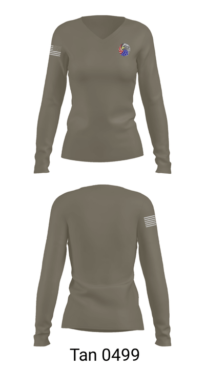 OH-20051 44519682 Women's Long Sleeve V-neck Shirt - 41