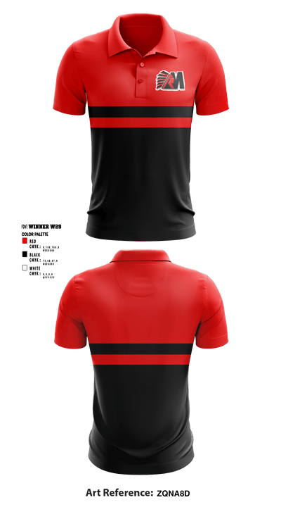 McCormick Middle School Cheer 3714957 Short Sleeve Performance Polo - 1