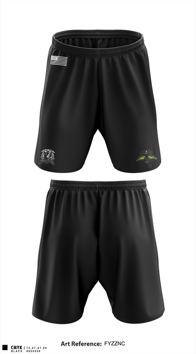 B/97th Civil Affairs Battalion (SO)(A) 80404671 Athletic Shorts With Pockets - 2