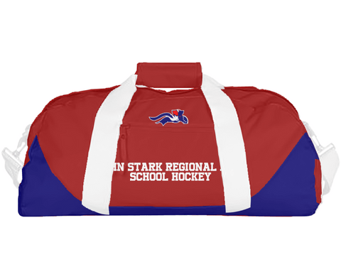 Duffle Bag, John Stark Regional High School Hockey, Ice Hockey, Teamtime, Team time, sublimation, custom sports apparel, team uniforms, spirit wear, spiritwear, sports uniforms, custom shirts, team store, custom team store, fundraiser sports, apparel fundraiser