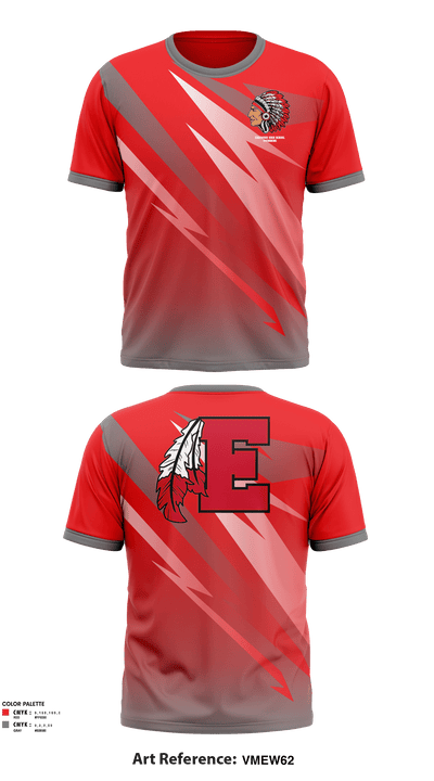 Edgewood High School Swimming 40167347 Short Sleeve Performance Shirt - 1