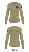 1-145th Armor 33702857 Women's Long Sleeve V-neck Shirt - 42