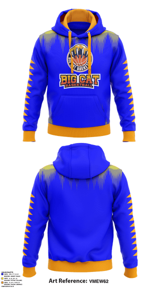 Hoodie, Big Cat Basketball, Men's Basketball, Teamtime, Team time, sublimation, custom sports apparel, team uniforms, spirit wear, spiritwear, sports uniforms, custom shirts, team store, custom team store, fundraiser sports, apparel fundraiser