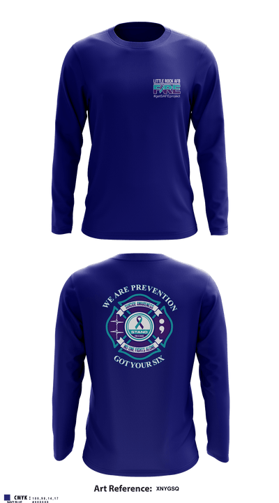 LITTLE ROCK AFB - FIRE 45184704 Long Sleeve Performance Shirt - 5