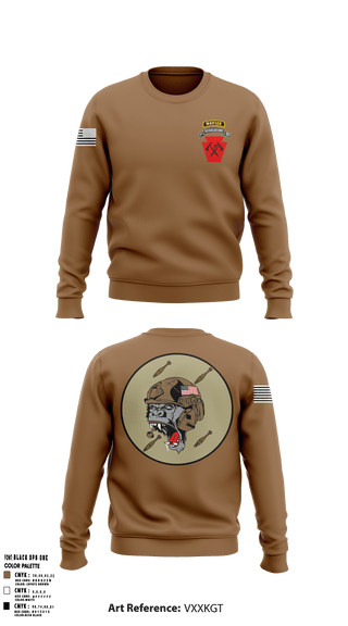 Crew Neck Sweatshirt, A co 1-111th MTR, National Guard, Teamtime, Team time, sublimation, custom sports apparel, team uniforms, spirit wear, spiritwear, sports uniforms, custom shirts, team store, custom team store, fundraiser sports, apparel fundraiser