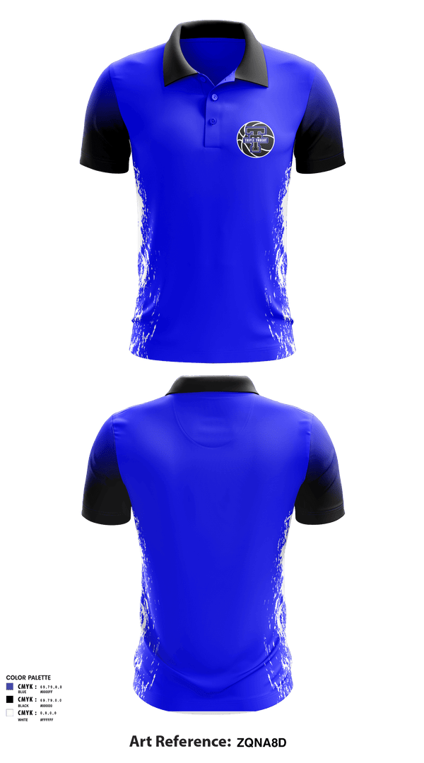 Short Sleeve Performance Polo, Michigan Triple Threat Basketball, Men's Basketball, Teamtime, Team time, sublimation, custom sports apparel, team uniforms, spirit wear, spiritwear, sports uniforms, custom shirts, team store, custom team store, fundraiser sports, apparel fundraiser
