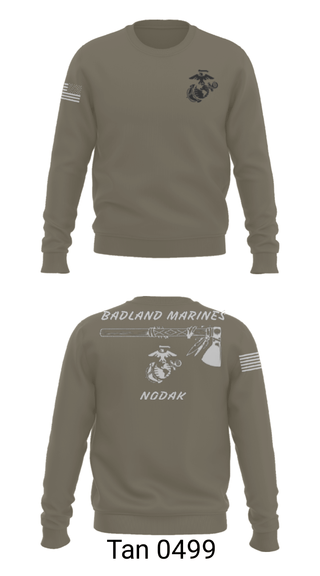 Crew Neck Sweatshirt, , Marines, Teamtime, Team time, sublimation, custom sports apparel, team uniforms, spirit wear, spiritwear, sports uniforms, custom shirts, team store, custom team store, fundraiser sports, apparel fundraiser