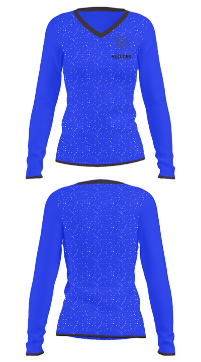 Sailors 51466509 Women's Long Sleeve V-neck Shirt - 22