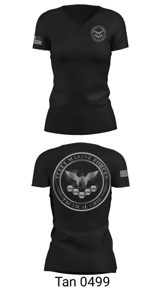 Women's Short Sleeve Vneck Shirt, , Marines, Teamtime, Team time, sublimation, custom sports apparel, team uniforms, spirit wear, spiritwear, sports uniforms, custom shirts, team store, custom team store, fundraiser sports, apparel fundraiser