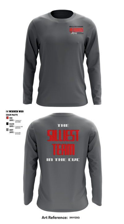 Allentown High School Cross Country 36691106 Long Sleeve Performance Shirt - 9