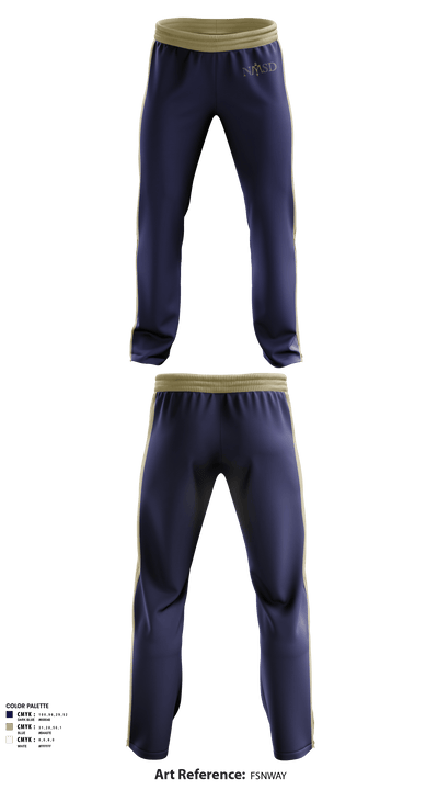 Navy Swimming and Diving 80222264 Sweatpants - 1