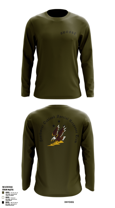 Southwest Oakland Special Response Team 47752248 Long Sleeve Performance Shirt - 2