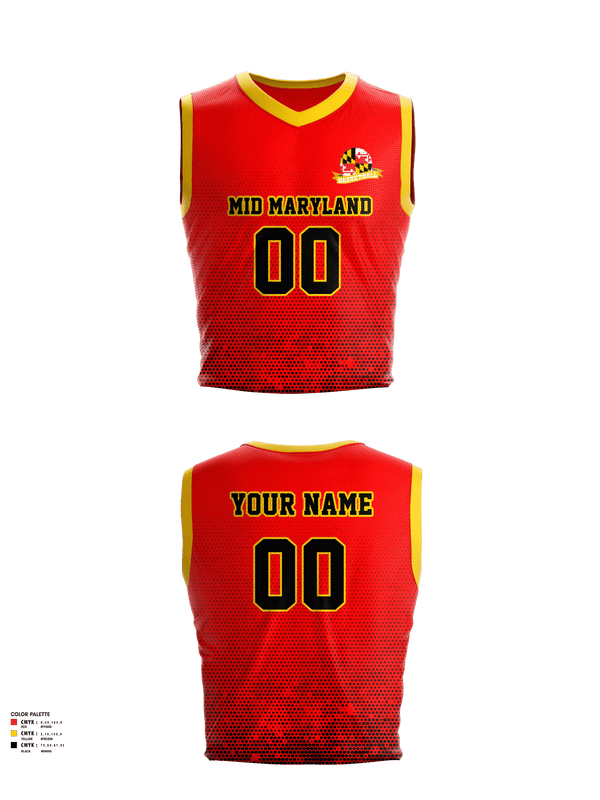 Mens Basketball Jersey, Mid Maryland Boys Basketball, Men's Basketball, Teamtime, Team time, sublimation, custom sports apparel, team uniforms, spirit wear, spiritwear, sports uniforms, custom shirts, team store, custom team store, fundraiser sports, apparel fundraiser