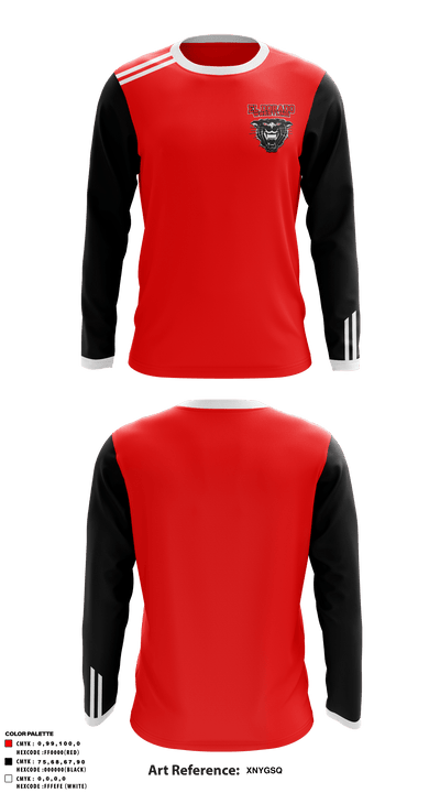 El Dorado High School Wrestling 31445016 Long Sleeve Performance Shirt - 2