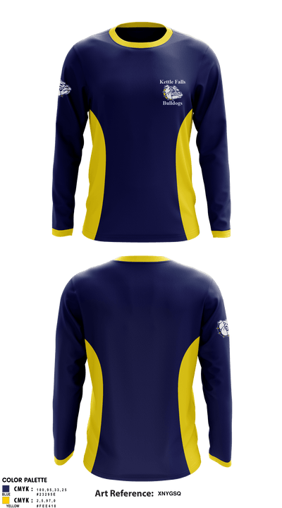 Kettle Falls High School Cheer 36977545 Long Sleeve Performance Shirt - 1