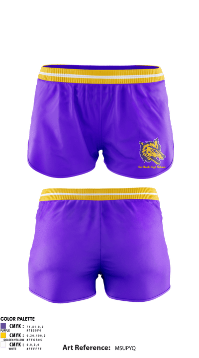 Cut Bank High School cheer 95252455 Women's Shorts - 1