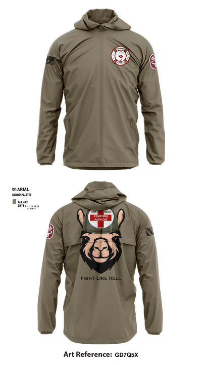 Alpha Company, WBAMC 94187438 Windbreaker - 2