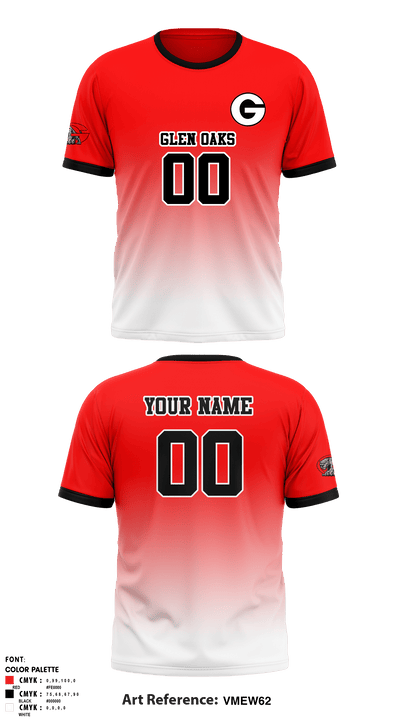 Glen Oaks High School Volleyball 28233179 Short Sleeve Performance Shirt - 1