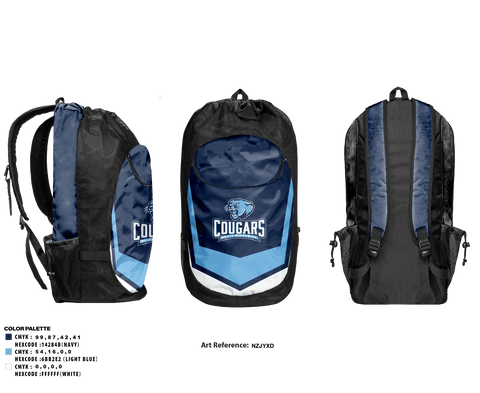 Gear Bag, South Brunswick High School Lacrosse, Men's Lacrosse, Teamtime, Team time, sublimation, custom sports apparel, team uniforms, spirit wear, spiritwear, sports uniforms, custom shirts, team store, custom team store, fundraiser sports, apparel fundraiser