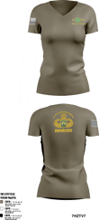 21ST MILITARY POLICE COMPANY (AIRBORNE) 69351139 Women's Short Sleeve V-neck Shirt - 1