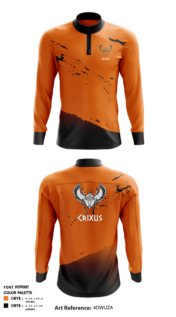 Quarter Zip Jacket, CRIXUS, Wrestling, Teamtime, Team time, sublimation, custom sports apparel, team uniforms, spirit wear, spiritwear, sports uniforms, custom shirts, team store, custom team store, fundraiser sports, apparel fundraiser