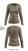 DET 1 HHB 1-258 FA 53026812 Women's Long Sleeve V-neck Shirt - 8